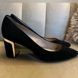 NWOT DKNY Black Suede Pumps